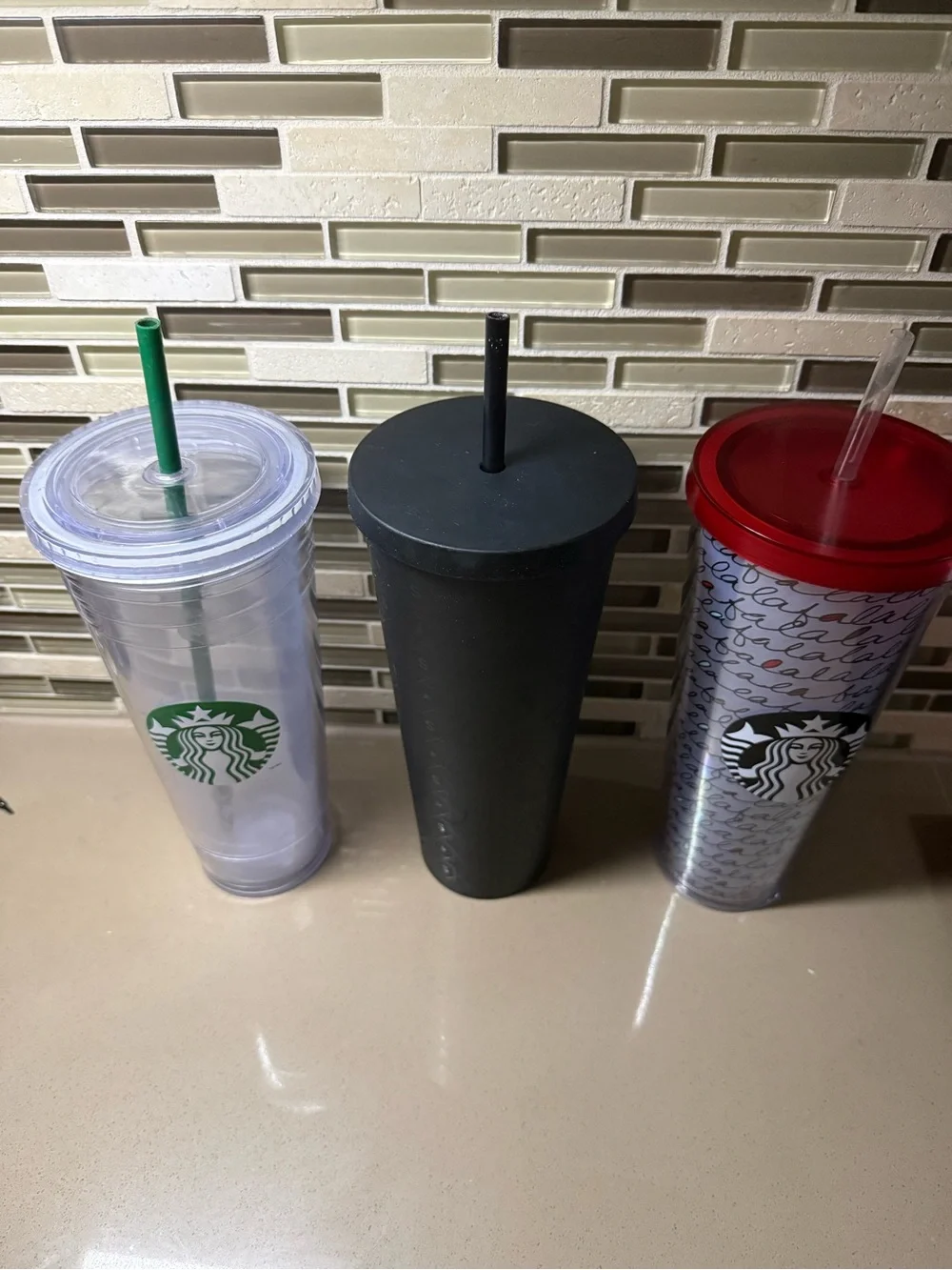 Starbucks three reusable